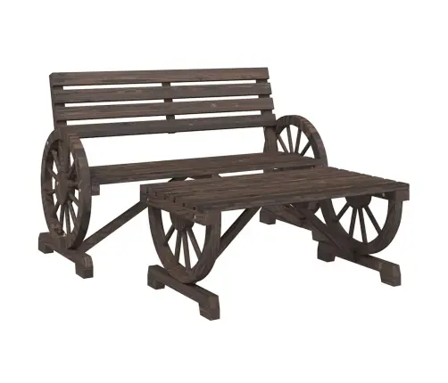 4-Daļīgs Dārza Atpūtas Mēbeļu Komplekts, Egles Masīvkoks Vidaxl