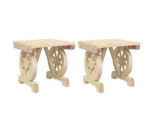 Dārza Kājsoliņi, 2 Gab., Egles Masīvkoks Vidaxl