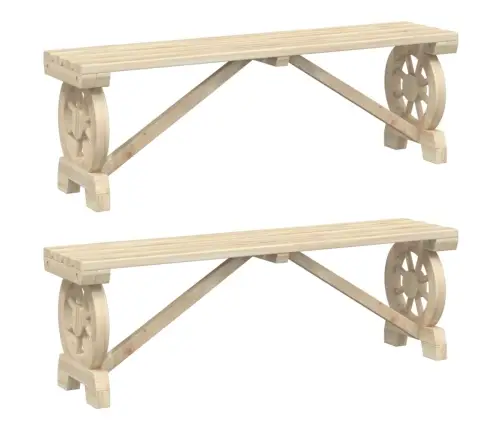 Dārza Soli, 2 Gab., Egles Masīvkoks Vidaxl