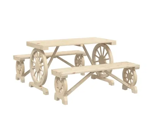 3-Osaline Aia Söögimööbli Komplekt, Nulupuit