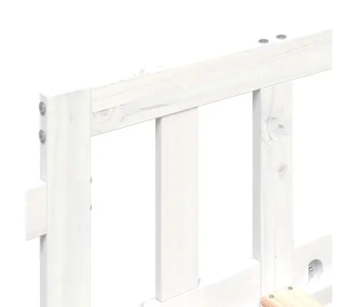 Gulta Bez Matrača, Balts, 80X200 Cm, Priedes Masīvkoks Vidaxl