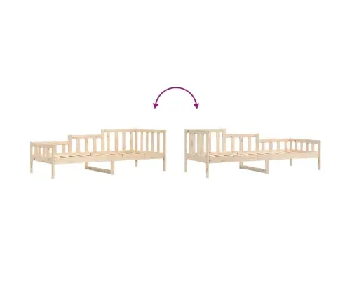 Gulta Bez Matrača, 90X190 Cm, Priedes Masīvkoks Vidaxl