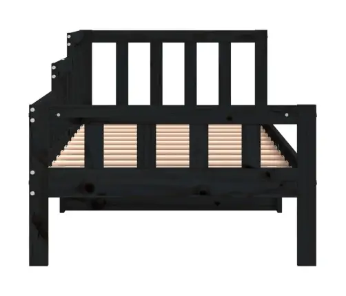 Päevavoodi, Must, 90 X 190 cm Männipuit