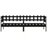 Dīvāngulta, Melna, 80X200 Cm, Priedes Masīvkoks Vidaxl