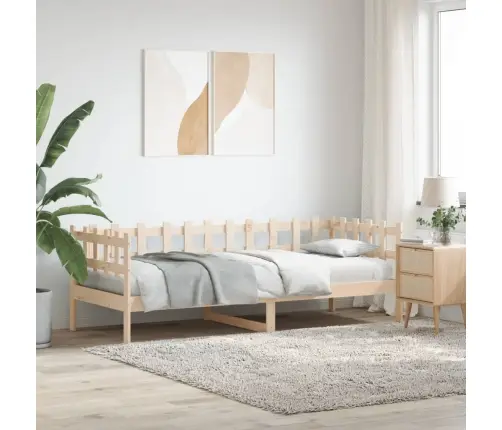 Lova Be Čiužinio, 90X200cm Pušies Medienos Masyvas