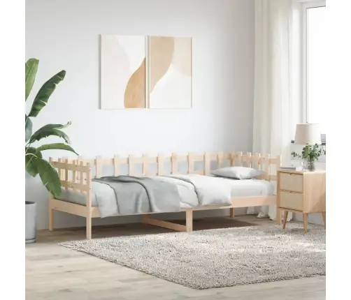 Lova Be Čiužinio, 90X190cm Pušies Medienos Masyvas