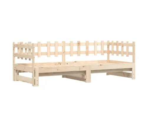 Izvelkama Gulta, 2X(80X200) Cm, Priedes Masīvkoks Vidaxl