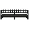 Izvelkama Gulta, Melna, 2X(80X200) Cm, Priedes Masīvkoks Vidaxl