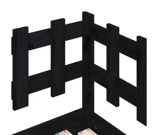 Väljatõmmatav Päevavoodi, Must, 2 X (90X200) cm Männipuit Väljatõmmatav Päevavoodi, Must, 2 X (90X200) cm Männipuit