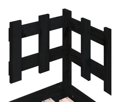 Väljatõmmatav Päevavoodi, Must, 2 X (90X190) cm Männipuit