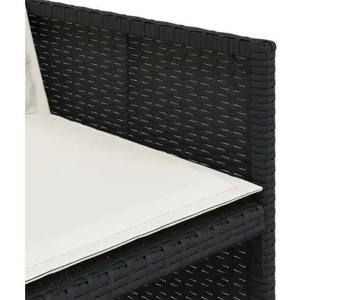 Dārza Krēsli, 4 Gab., Ar Matračiem, Pe Rotangpalma, Melni Vidaxl