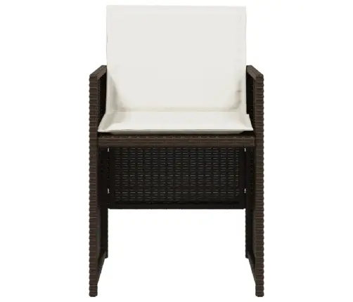 Dārza Krēsli, 4 Gab., Ar Matračiem, Pe Rotangpalma, Brūni Vidaxl