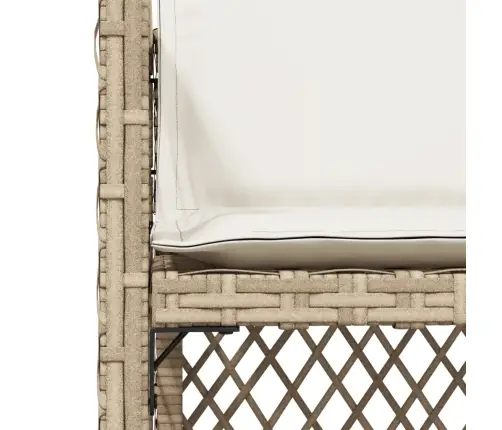 Dārza Krēsli Ar Matračiem, 4 Gab., Bēša Pe Rotangpalma Vidaxl