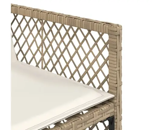 Dārza Krēsli Ar Matračiem, 4 Gab., Bēša Pe Rotangpalma Vidaxl