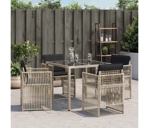 Dārza Krēsli Ar Matračiem, 4 Gab., Gaiši Pelēka Pe Rotangpalma Vidaxl Dārza Krēsli Ar Matračiem, 4 Gab., Gaiši Pelēka Pe Rotangpalma Vidaxl