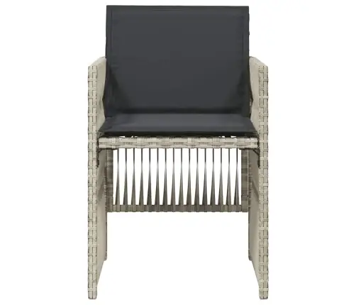 Dārza Krēsli Ar Matračiem, 4 Gab., Gaiši Pelēka Pe Rotangpalma Vidaxl Dārza Krēsli Ar Matračiem, 4 Gab., Gaiši Pelēka Pe Rotangpalma Vidaxl