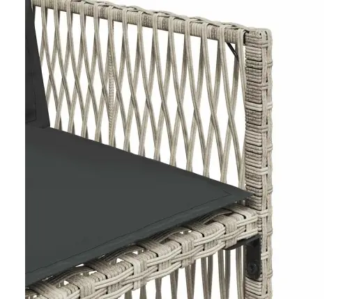 Dārza Krēsli Ar Matračiem, 4 Gab., Gaiši Pelēka Pe Rotangpalma Vidaxl Dārza Krēsli Ar Matračiem, 4 Gab., Gaiši Pelēka Pe Rotangpalma Vidaxl