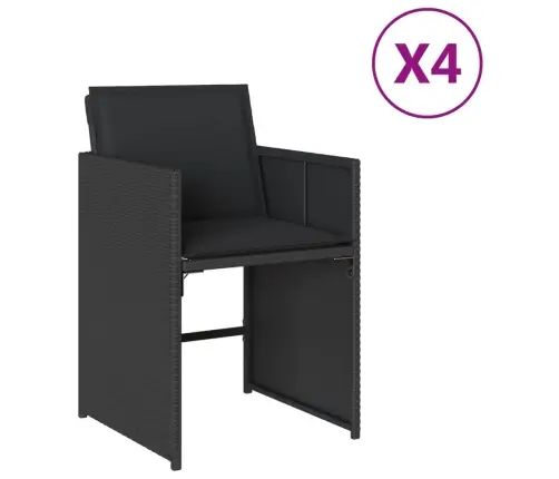 Aiatoolid Patjadega 4 Tk, Must, Polürotang