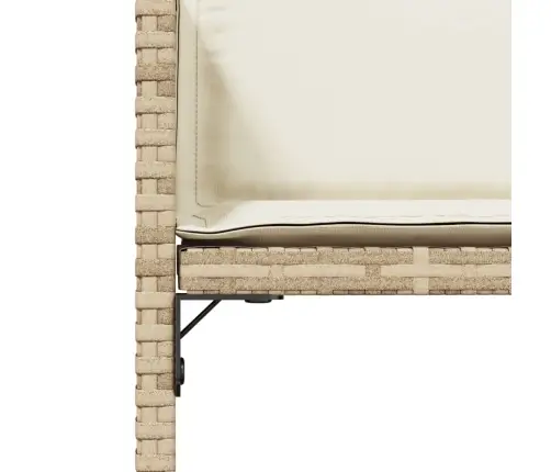 Dārza Krēsli Ar Matračiem, 4 Gab., Bēša Pe Rotangpalma Vidaxl