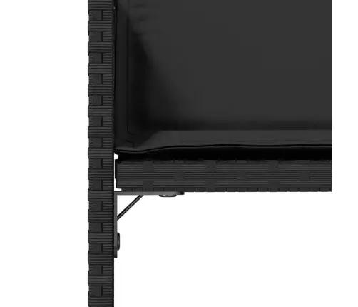 Dārza Krēsli, 4 Gab., Ar Matračiem, Pe Rotangpalma, Melni Vidaxl