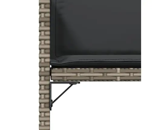 Dārza Krēsli Ar Matračiem, 4 Gab., Pelēka Pe Rotangpalma Vidaxl