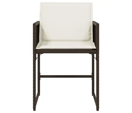 Dārza Krēsli, 4 Gab., Ar Matračiem, Pe Rotangpalma, Brūni Vidaxl