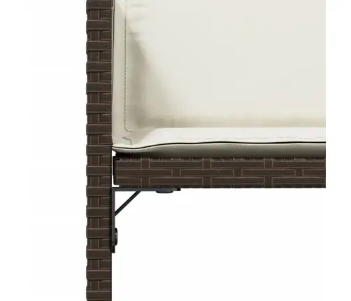 Dārza Krēsli, 4 Gab., Ar Matračiem, Pe Rotangpalma, Brūni Vidaxl