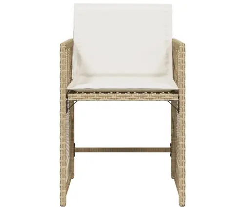 Dārza Krēsli Ar Matračiem, 4 Gab., Bēša Pe Rotangpalma Vidaxl Dārza Krēsli Ar Matračiem, 4 Gab., Bēša Pe Rotangpalma Vidaxl