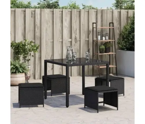 Aiatoolid Koos Istmepatjadega 4 Tk, Must, Polürotang