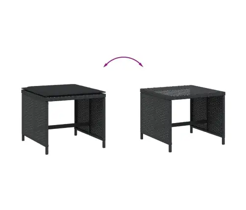 Aiatoolid Koos Istmepatjadega 4 Tk, Must, Polürotang