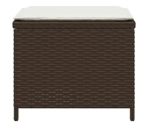 Aiatoolid Koos Istmepatjadega 4 Tk, Pruun, Polürotang