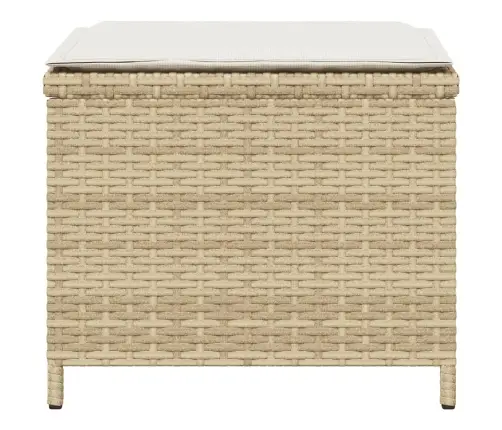 Dārza Soli Ar Matračiem, 4 Gab., Bēši, 41X41X36 Cm, Pe Vidaxl