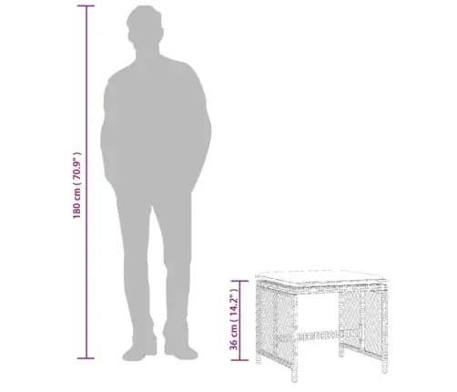 Aiatoolid Koos Istmepatjadega 4 Tk, Pruun, Polürotang