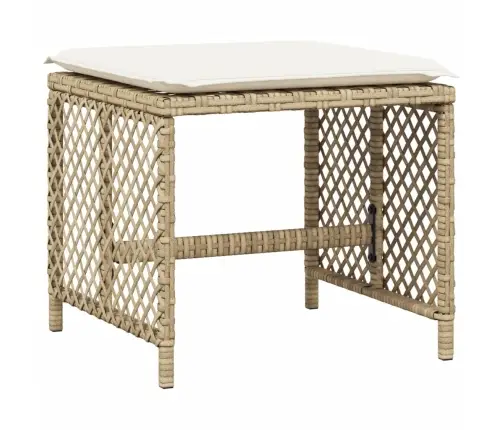 Aiatoolid Koos Istmepatjadega 4 Tk, Beež, Polürotang