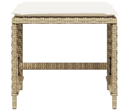 Aiatoolid Koos Istmepatjadega 4 Tk, Beež, Polürotang