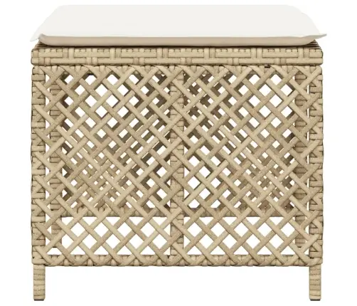 Aiatoolid Koos Istmepatjadega 4 Tk, Beež, Polürotang