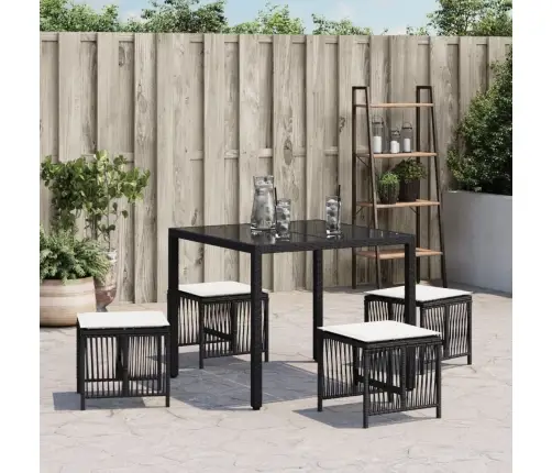 Aiatoolid Koos Istmepatjadega 4 Tk, Must, Polürotang