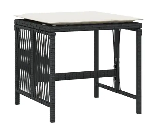 Aiatoolid Koos Istmepatjadega 4 Tk, Must, Polürotang