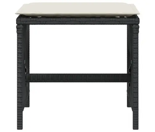 Aiatoolid Koos Istmepatjadega 4 Tk, Must, Polürotang