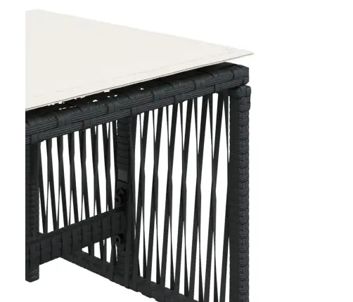 Aiatoolid Koos Istmepatjadega 4 Tk, Must, Polürotang