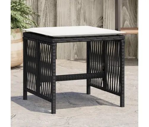 Aiatoolid Koos Istmepatjadega 4 Tk, Must, Polürotang