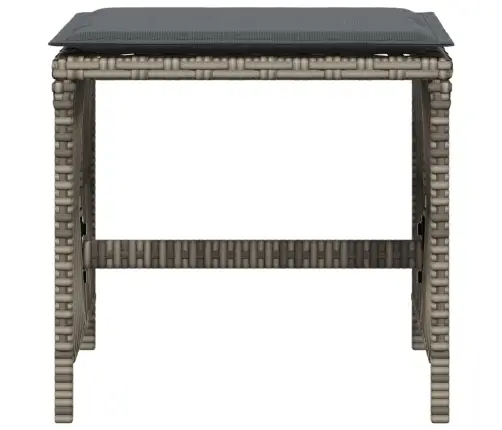 Dārza Soli Ar Matračiem, 4 Gab., Pelēki, 41X41X36 Cm, Pe Vidaxl