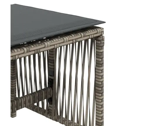 Dārza Soli Ar Matračiem, 4 Gab., Pelēki, 41X41X36 Cm, Pe Vidaxl