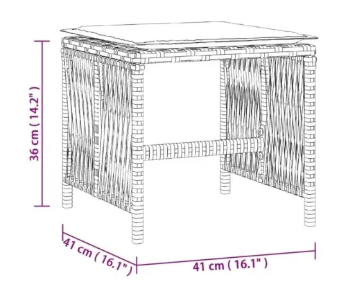Dārza Soli Ar Matračiem, 4 Gab., Pelēki, 41X41X36 Cm, Pe Vidaxl