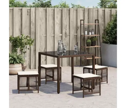 Aiatoolid Koos Istmepatjadega 4 Tk, Pruun, Polürotang