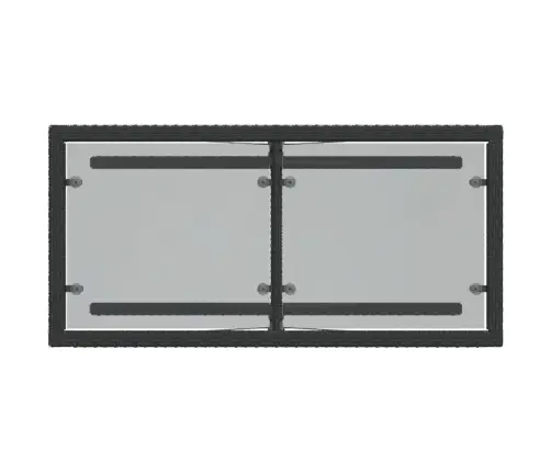 3-Daļīgs Bistro Mēbeļu Komplekts, Matrači, Melna Pe Rotangpalma Vidaxl