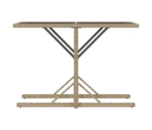 3-Daļīgs Bistro Mēbeļu Komplekts, Matrači, Bēša Pe Rotangpalma Vidaxl