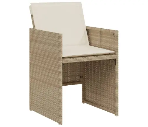 3-Osaline Bistrookomplekt Patjadega, Beež, Polürotang