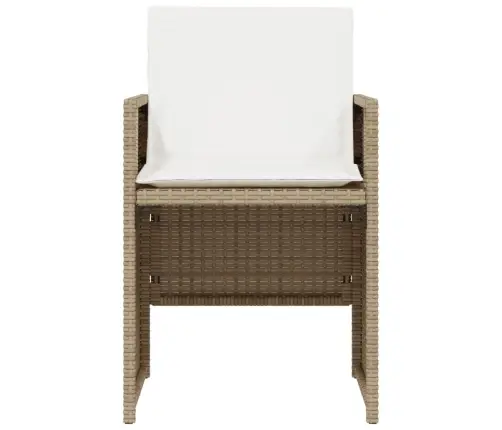 3-Osaline Bistrookomplekt Patjadega, Beež, Polürotang