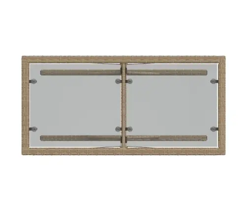 3-Daļīgs Bistro Mēbeļu Komplekts, Matrači, Bēša Pe Rotangpalma Vidaxl